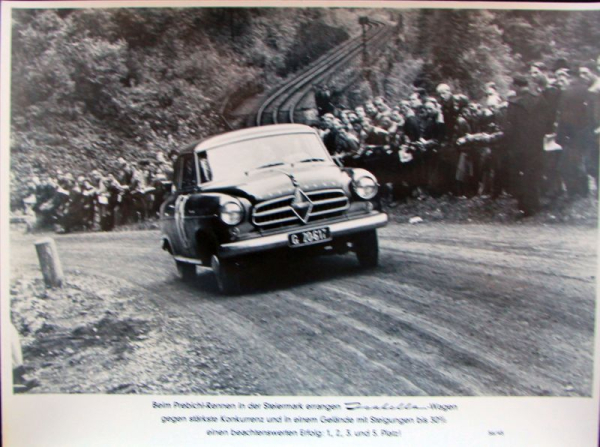 Borgward Isabella at Prebichi-Race Styria 1956 Factoryphoto (1413)